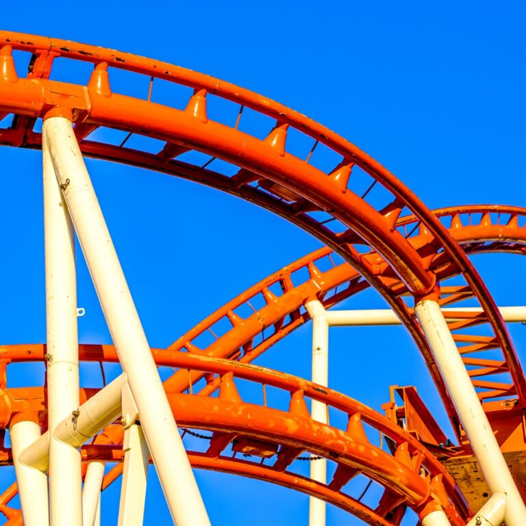 Rollercoast tracks at Wild Adventure Theme Park